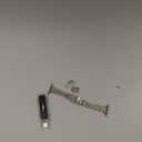 MioHHR Slim Metal Band Compatible with Apple Watch Band 42mm(Series 11 10) 41mm(Series 9 8 7) 40mm(Series 6 5 4 SE3/2/1) 38mm(Series 3 2 1),Stainless Steel iWatch Bands for Women,Silver/Gold has some links removed