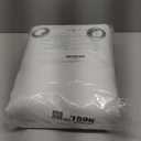 NICETOWN 100% Blackout Window Curtain Panels, Cold and Full Light Blocking Drapes with Black Liner for Nursery, 84 inches Drop Thermal Insulated Draperies (White, 2 Pieces, 52 Wide Each Panel)