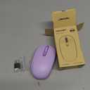 TECKNET Bluetooth Wireless Mouse (BT5.0/3.0 & 2.4G) Silent Click Compact and Portable USB Cordless Optical Computer Mice,Bluetooth Mouse for Laptop Computer Notebook PC,Purple