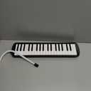 Beginner Professional Training Melodica with 37 Keys, Easy to Learn and Play, Suitable for Children and Adults, ABS Material (Black)