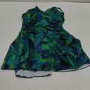 Zando Women's Tummy Control Swim Dress - Color Block & Mesh One Piece Swimsuit with Skirt for Women Over 50 Medium