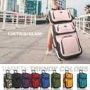 U.S. Traveler Rio Lightweight Softside Rolling Carry-on Suitcase, 2-Wheel Set, Pink