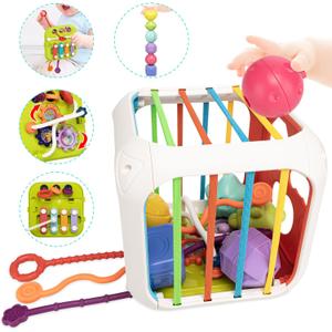 Montessori Toys for Toddlers, 7-in-1 Activity Cube, Shape Sorter Toy| Baby Developmental Learning Toys| First Birthday Gifts Montessori Toys for Toddlers, 7-in-1 Activity Cube, Shape Sorter Toy| Baby Developmental Learning Toys| First Birthday Gifts