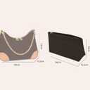 Lckaey Purse Organizer is Used for Croissant BOULOGNE Storage Finishing Bag Underarm Bag Insert.3049black-