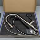 Kitchen Faucet with Pull Down SprayerBrushed Nickel Kitchen Sink Faucet with 3 Modes304 Stainless Steel Faucet for Kitchen Sink RV Laundry Farmhouse Bar