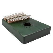 MECCANIXITY 21 Keys Thumb Piano, Green Mini Portable Finger Piano Maple Wood Sun Pattern with Protective Bag, Tune Hammer, Sheet Music Study Instruction for Gift Adults Beginners