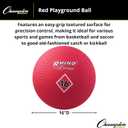 Champion Sports Playground Ball Durable High-Bounce Ball, Size 16" for Gym, Recess & Play, 16" Diameter