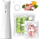 Handheld Vacuum Sealer for Food Storage: Portable Vacuum Sealing Machine - USB Rechargeable Cordless Food Sealer Saver for 5X Preservation (white)