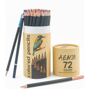 Colored Pencils for Adult Coloring Books, 72 Colors Drawing Pencils with Oil-Based Cores, Professional Art Supplies for Artists, Coloring Pencils for Adults, Color Pencils Set for Beginners and Teens.