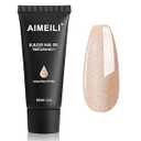 3 x AIMEILI Poly Nail Extension Gel Builder Nail Gel Hema Free Poly Nail Enhancement Nail Art Design DIY Salon Nail At Home Gift for Women Nail Gel - 053