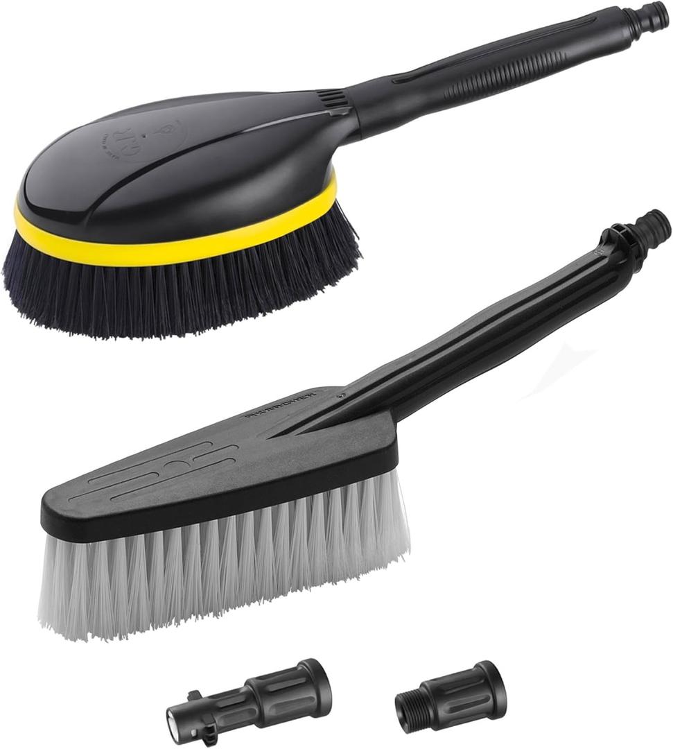 Krcher - Universal Wash Brush Kit Attachment - for Electric and Gas Power Pressure Washers