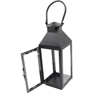 Vintage Candlestick Holder Outdoor Hanging Windproof Candle Lantern with Stable Base and Vent Design for Patio Tabletop Decoration
