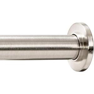 Ivilon Tension Curtain Rod - Spring Tension Rod for Windows or Shower, 24 to 36 Inch. Brushed Nickel