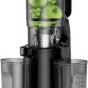 Cold Press Juicer, Amumu Slow Masticating Machines with 5.4" Extra Large Feed Chute Fit Whole Fruits & Vegetables Easy Clean Self Feeding Effortless for Batch Juicing, High Juice Yield, BPA Free 250W (Black)