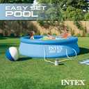 Intex Easy Set 10 ft x 30in Above Ground Pool Set, Round Inflatable Swimming Pool with 330 GPH Cartridge Filter Pump and Type H Cartridge