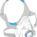 1 Set Replacement for AirFit F20 Mask Medium - Includes Mask Cushion, Headgear, Frame, Soft Straps with Clips for CPAP Supplies- No Elbow- Full Face Designed for Confident Seal & Stable Fit