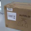 AUTELO 12" Milk Glass Ceiling Light, Gold Semi Flush Mount Ceiling Light, 11.81 inch
