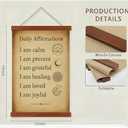 Herman Desde 1989 Inspirational Wall Decor - Positive Affirmations Wall art, Motivational Posters for Offices Classrooms & homes, Mental Health phrases , positive daily quotes, Wall Scroll with Wood Hanger 12x16 (green)