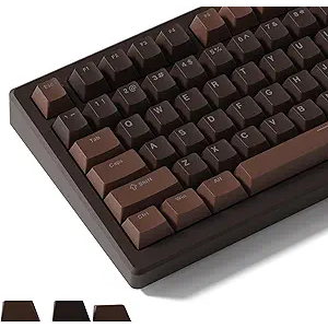 Womier Keycaps for Mechanical Keyboard, PBT Shine Through Keycaps Cherry Profile Key Cap 60 65 75 100 Percent for 61/64/68/84/87/100/104/108 Retro Gaming Mechanical Keyboard