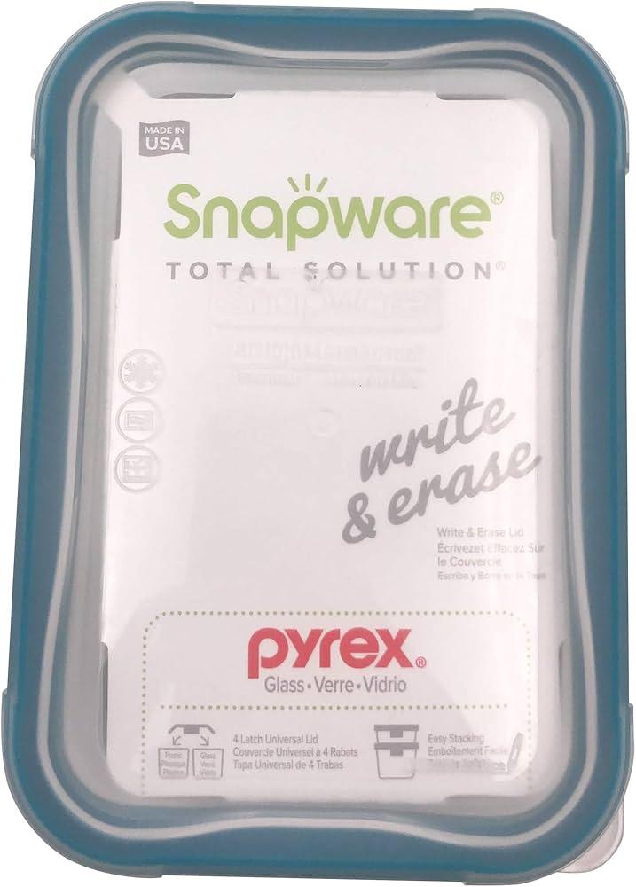 Snapware Total Solution Pyrex Glass Storage Container with Lid 4 Piece Set