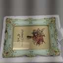 Vintage Picture Frame 4x6 Inch, Elegant Antique Photo Frames with Glass Front, Retro Carving, Tabletop & Wall Hanging, Photo Display, Gift Ideas, Green