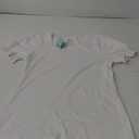 WIHOLL Tops for Women Summer Casual Ruffle Trim Sleeve Square Neck T Shirts White Medium