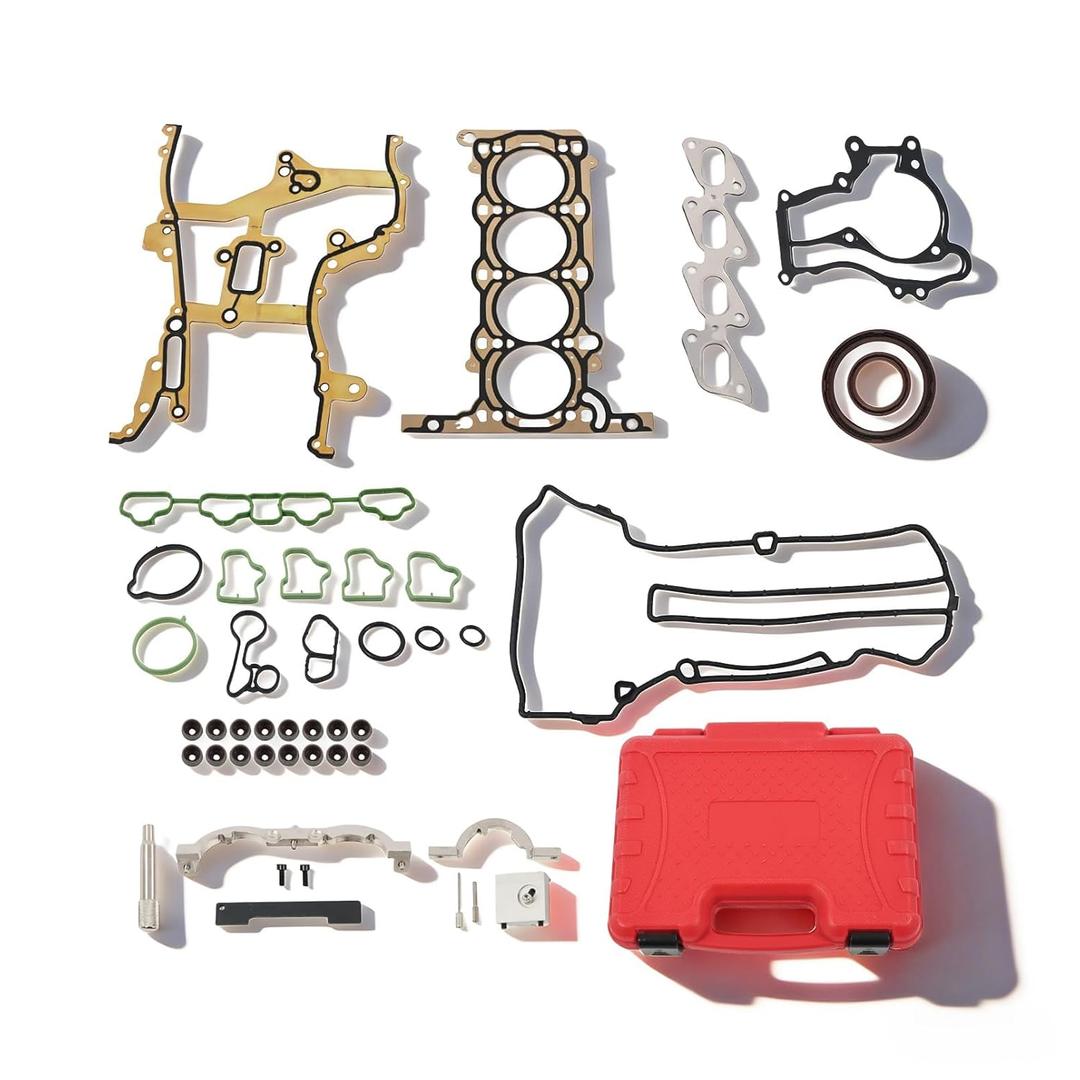 Engine Head Gasket Set & Turbo Engine Timing Tool Kit - Compatible with Cruze 1.4L Gas DOHC 2011-2015 Replace HS54898, HS26540PT-1