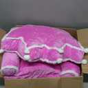 Gifts for Kids Couch 2 in 1 Toddler Couch Fold Out with Flannel Blanket Set Soft Princess Kids Chair for 1-3 Toddler Comfy Convertible Sofa to Lounger Bed for Reading Sleeping Decor(Purple)