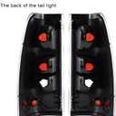 Headlights Tail Lights Kit Compatible with 1999-2002 Chevy Silverado 1500 2500 3500 White Head light Rear Taillights Assembly chevy tahoe