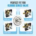 Replacement for Delta Classic 13 Series Single-Function Trim Kit, T13010 Shower Handle, Fit Delta Shower Valve R10000 Series, Brushed Nickel (Cartridge Included)