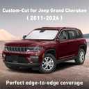 EcoNour Windshield Sunshade for Jeep Grand Cherokee 2011-2024 2025 2026, Sun Visor for Front Windshield & Window Sun Shade Cover, UV Heat Blocker & Protector, Car Accessories