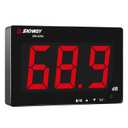 Decibel Meter 30dB-130dB, Wall Mounted Hanging Sound Level Meter for Classroom Noise, Large Screen SPL Meter with Alarm, USB Powered Noise Tester for Public Area/Restaurant