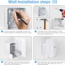 Wall Mount for eero Pro 7 Tri-band Mesh Wi-Fi 7 Router  Space-Saving Holder with Cable Management, Easy to Install Includes Screws, Compatible Only with eero Pro 7 for Wall & Outlet Mounting (2 Pack)