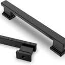 Asidrama 6 Pack 5 Inch(128mm) Matte Black Kitchen Cabinet Handles, Cabinet Pulls Kitchen Cabinet Hardware for Cupboard Drawer Pulls (5" Hole Center)