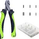 Booms Fishing CP2 Fishing Crimping Tool for Single-Barrel Sleeves, with 300pcs Sleeves, Green