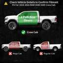 OEDRO Floor Mats Fit for 2019-2025 2026 Ram 2500/3500 Crew Cab with 1st Row Bucket or Bench Seats, Custom Fit TPE All Weather Car Mats Includes 1st and 2nd Row