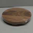 Kurrajong Farmhouse footed wooden tray | wood pedestal stand | 10" wide and 2" high round riser board | acacia wood pedestal board | plant holder