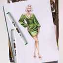 Alcohol Markers 100 Colors Art Markers Professional Art Pen Dual Tips Plus 1 Blender Permanent Ink for Painting, Coloring and Drawing (White)