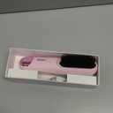 Go Brush Pro 2025 Hair Straightener Brush 300 Million Negative Ionic Portable Hair Straightener Comb for Women with 4 Temps Fast Heating MCH Ceramic Coating Smooth Frizz-Free Hair Pale Pink