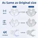 Replacement Nasal Pillow Cushion for ResMed AirFit P10, Compatible with Original Airfit P10 Frame, Reliable Seal & Soft Replacement Silicone CPAP Mask Cushion, 2-Pack, Small