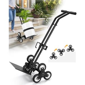 AugFir Plant Stair Climbing Dolly, 198 LBS Heavy Duty Plant Caddy with Wheels, Portable Hand Truck Plant Dolly Cart on Wheels for Moving Planters Pots and Household Objects