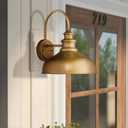 zeyu 2 Pack Industrial Wall Light, 11 inches Barn Light Fixture, Hand-Painted Gold Finish, 02A390-2 AG