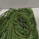 9ft Artificial Christmas Garland with Lights, Real Touch Norfolk Pine Garland - Pine Garlands, Prelit Green Christmas Garland for Mantle, Table, Fireplace, Indoor, Outdoor Christmas Decorations