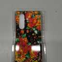 Hekodonk for Galaxy Z Fold 7 Case,[Compatible with MagSafe][Built-in Screen Protector][Hinge Protection],Magnetic Slim Shockproof Women Girls Case for Samsung Galaxy Z Fold 7,Orange Flower