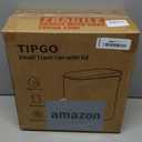 TIPGO Slim Bathroom Can with Lid Soft Close, 6 Liter / 1.6 Gallon Stainless Steel Garbage Can with Removable Inner , Step Pedal, Small Cans for Bedroom, Office, Kitchen (Grey)