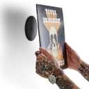 Bamboo Vinyl Record Wall Mount Display | Floating Album Storage LP Holder with No Frames or Visible Support | Turn Your Living Space Into an Art Gallery With Your Collection Original (Natural)