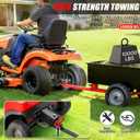 Zero Turn Lawn Mower Hitch with 2" Receiver, 6mm Thicker Heavy Duty Steel Bolt On Trailer Hitch Receivers with Chain Slot, 1/2 inch Magnetic Trailer Hitch Pin