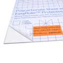 Polycarbonate Plastic Sheet 24" X 24" X 0.177" (3/16") Exact with EasyRuler Film, Shatter Resistant, Easier to Cut, Bend, Mold Than Plexiglass. For Robotics teams, Hobby, Home, DIY, Industrial, Crafts