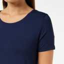 Amazon Essentials Women's Short-Sleeve Scoopneck Tunic, Pack of 2 (Blue, S)