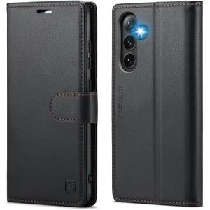 Wallet Case for Samsung Galaxy A56 5G, RFID Blocking Credit Card Holder, PU Leather Folio Flip Kickstand Protective Shockproof Cover for Galaxy A56 5G (Black)